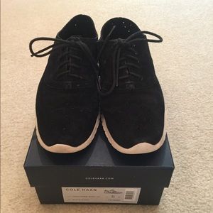 Comfortable Cole Haan Black Suede sneakers
